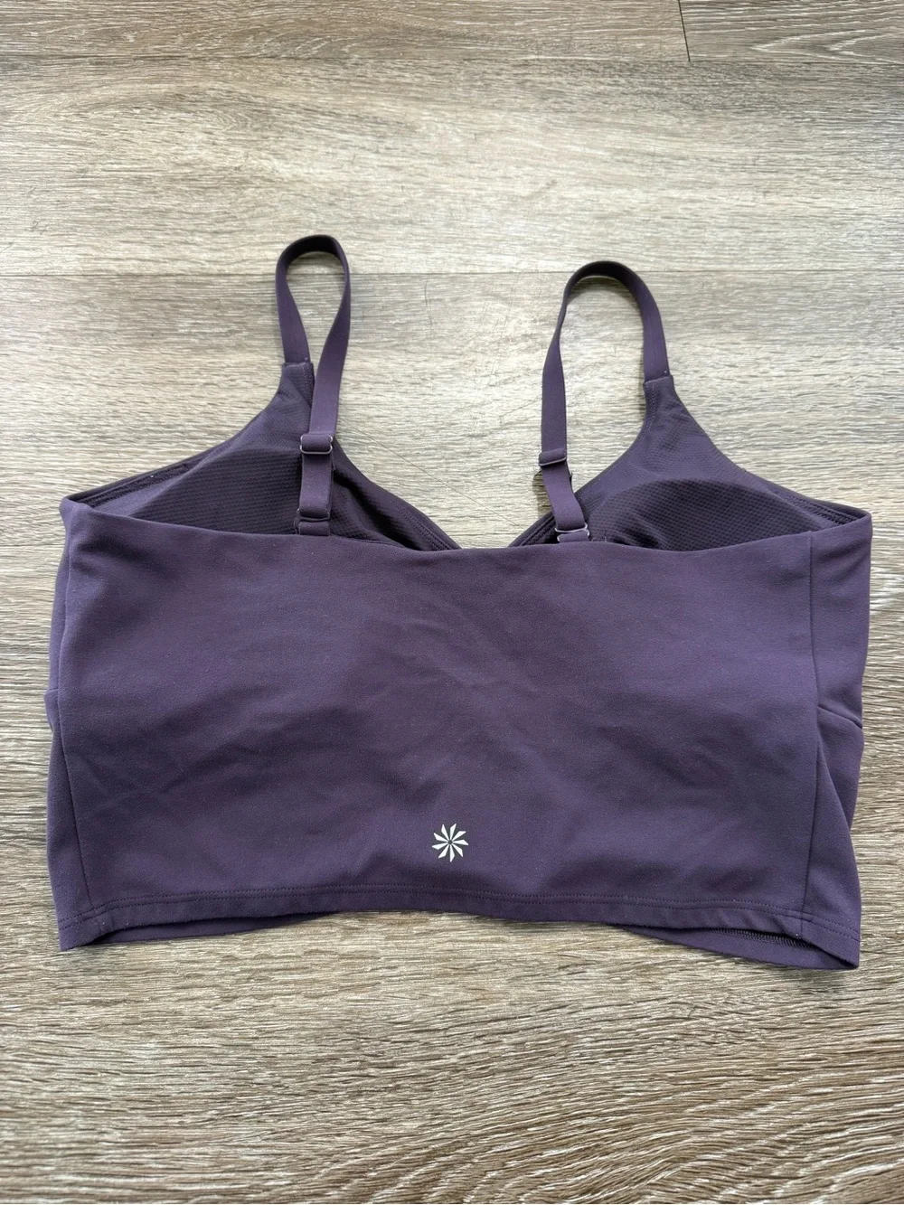 Athleta Salutation Cinch Longline Bra Deep Crocus Violet